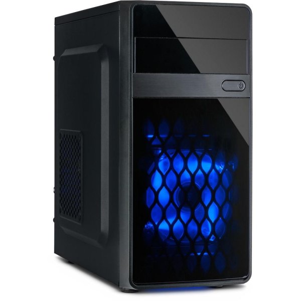 Inter-Tech MA-01 MICRO, Mini Tower, PC, Schwarz, micro ATX, 12,5 cm, 30,5 cm