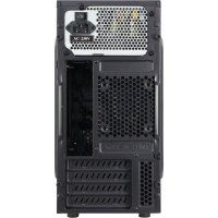 Inter-Tech MA-01 MICRO, Mini Tower, PC, Schwarz, micro ATX, 12,5 cm, 30,5 cm