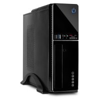 Inter-Tech IT-607, Desktop, PC, Schwarz, micro ATX,...