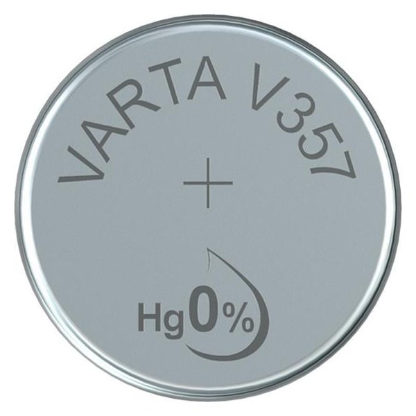 Varta -V357, Einwegbatterie, Siler-Oxid (S), 1,55 V, 1 Stück(e), 143 mAh, Hg (Quecksilber)