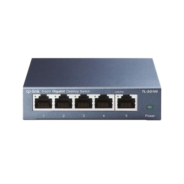 TP-LINK TL-SG105, Unmanaged, L2, Gigabit Ethernet (10/100/1000), Vollduplex, Wandmontage