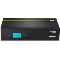 TRENDnet TPE-S50, Unmanaged, L2, Fast Ethernet (10/100), Vollduplex, Power over Ethernet (PoE)