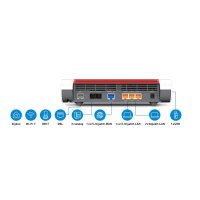 AVM FRITZ!Box 7690, Wi-Fi 7 (802.11be), Dual-Band (2,4 GHz/5 GHz), Ethernet/LAN, VDSL, Weiß, Tabletop-Router