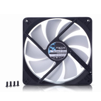 Fractal Design Silent Series R3 140mm, Ventilator, 14 cm, 1000 RPM, 21,6 dB, 56,1 cfm, Schwarz, Weiß