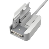 j5create JCD395-N 4K60 Elite Pro USB4®-Hub mit MagSafe®-Set, Kabelgebunden, USB 3.2 Gen 2 (3.1 Gen 2) Type-C, 100 W, 3,5 mm, 10,100,1000 Mbit/s, Grau, Weiß