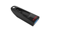 SanDisk Ultra, 64 GB, USB Typ-A, 3.2 Gen 1 (3.1 Gen 1), 100 MB/s, Dia, Schwarz