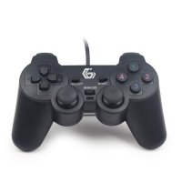 Gembird JPD-UDV-01, Gamepad, PC, D-Pad, Analog / Digital, Kabelgebunden, USB 2.0