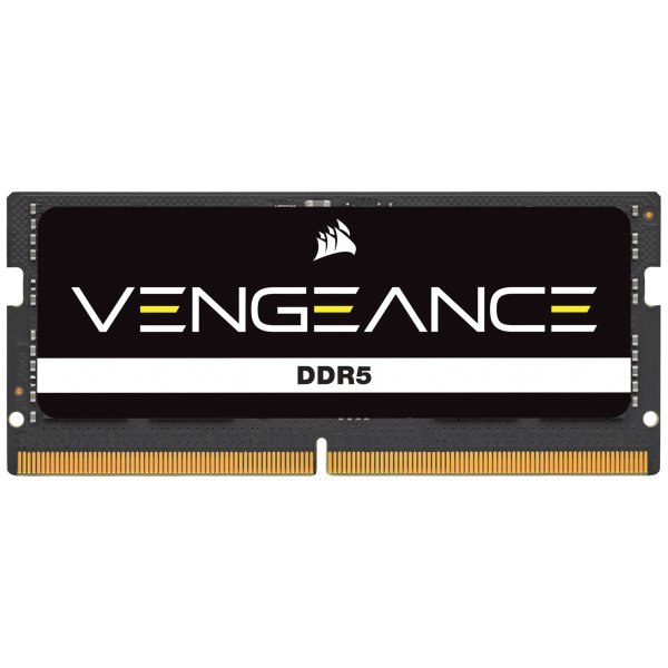 Corsair Vengeance CMSX32GX5M1A4800C40, 32 GB, 1 x 32 GB, DDR5, 4800 MHz, 262-pin SO-DIMM, Schwarz