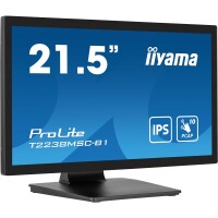 Iiyama ProLite T2238MSC-B1, 54,6 cm (21.5"), 1920 x 1080 Pixel, Full HD, LED, 5 ms, Schwarz