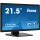 Iiyama ProLite T2238MSC-B1, 54,6 cm (21.5"), 1920 x 1080 Pixel, Full HD, LED, 5 ms, Schwarz