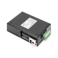 DIGITUS 10/100/1000 Base-TX to 1000 Base-FX Industrial Media Converter