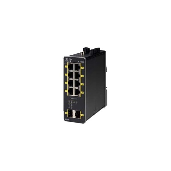 Cisco IE-1000-8P2S-LM, Managed, Gigabit Ethernet (10/100/1000), Vollduplex, Power over Ethernet (PoE)