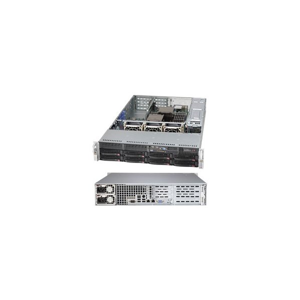 Supermicro SuperChassis 825TQC-R1K03WB, Rack, Server, Schwarz, 1000 W, 3.5", 5 - 35 °C