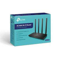 TP-LINK Archer C80, Wi-Fi 5 (802.11ac), Dual-Band (2,4 GHz/5 GHz), Ethernet/LAN, Schwarz, Tabletop-Router