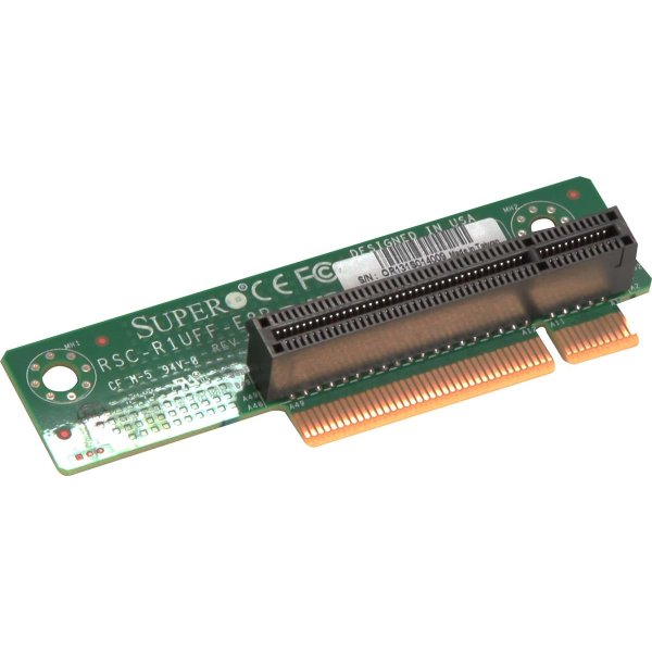 Supermicro RSC-R1UFF-E8R, PCIe, PCIe 3.0, Schwarz, Grün, Server