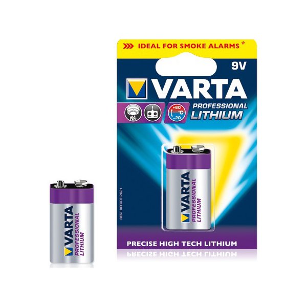 Varta -CR9V, Einwegbatterie, 9V, Lithium, 9 V, 1 Stück(e), 1200 mAh