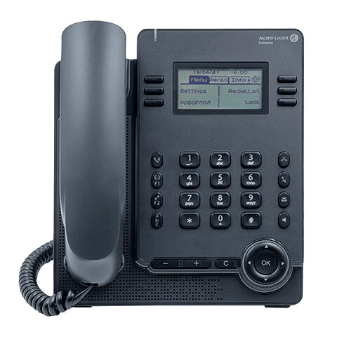 Alcatel Lucent ALE-20h, IP-Telefon, Grau, Kabelgebundenes Mobilteil, Tisch/Wand, Tasten, LCD