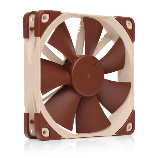 Noctua NF-F12, Ventilator, 12 cm, 1500 RPM, 22,4 dB, 93,4 m³/h, Beige, Braun