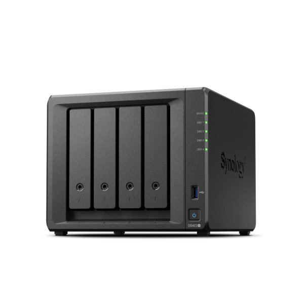 Synology DiskStation DS923+, NAS, Tower, AMD Ryzen, R1600, 48 TB, Schwarz