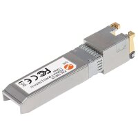 Intellinet 10 Gigabit SFP+ Mini-GBIC Transceiver für RJ45-Kabel, 10GBase-T (RJ45) Port, 30 m, bis zu 10 Gbit/s Übertragungsraten mit Cat6a-Netzwerkkabeln, Kupfer, 11100 Mbit/s, SFP+, 30 m, Gigabit Ethernet, IEEE 802.3ab, IEEE 802.3an, IEEE 802.3bz