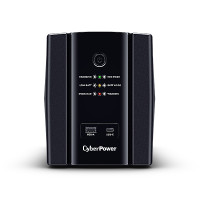 CyberPower Systems CyberPower UT2200EG Line-Interactive USV 2200VA/1320W LED, AVR, USB (HID), Ausgang (4) Schuko, RJ45 Lan Protection, USB A+C Ladegerät, Line-Interaktiv, 2,2 kVA, 1320 W, Pseudo sine, 167 V, 295 V