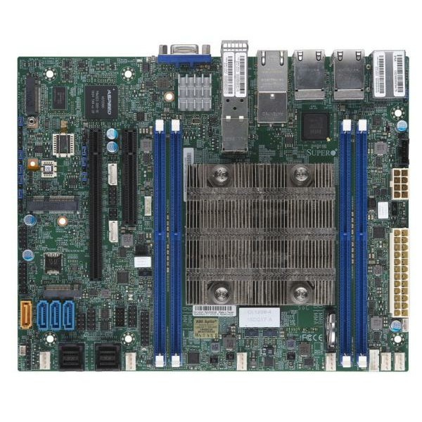 Supermicro MBD-X11SDV-4C-TP8F, Intel, Intel® Xeon®, D-2123IT, DDR4-SDRAM, 512 GB, DIMM