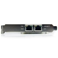 StarTech.com Dual Port PCI Express Gigabit Netzwerkkarte - PCIe PoE/PSE NIC Server Adapter, Eingebaut, Kabelgebunden, PCI Express, Ethernet, 2000 Mbit/s