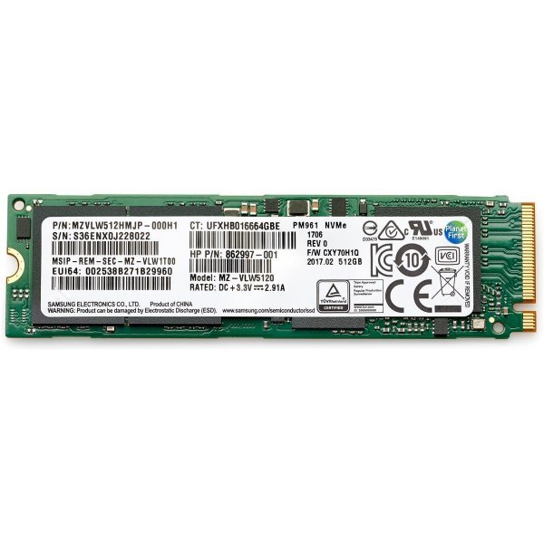 HP 512GB PCIe 4x4 NVMe TLC SSD, 512 GB, M.2