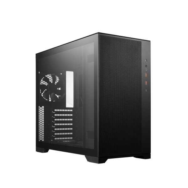 FSP CMT580B, Tower, PC, Schwarz, ATX, EATX, micro ATX, Mini-ITX, SPCC, Gehärtetes Glas, 16 cm