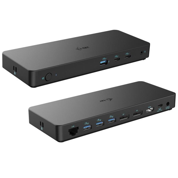 i-tec USB-C Triple Display Docking Station Gen 2 Pro + Power Delivery 100W, Kabelgebunden, USB 3.2 Gen 1 (3.1 Gen 1) Type-C, 100 W, 3,5 mm, 10,100,1000 Mbit/s, Schwarz