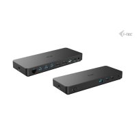 i-tec USB-C Triple Display Docking Station Gen 2 Pro + Power Delivery 100W, Kabelgebunden, USB 3.2 Gen 1 (3.1 Gen 1) Type-C, 100 W, 3,5 mm, 10,100,1000 Mbit/s, Schwarz