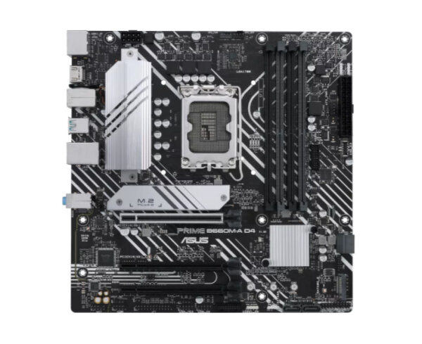 ASUS PRIME B660M-A D4-CSM, Intel, LGA 1700, Intel® Celeron®, Intel® Core™ i3, Intel® Core™ i5, Intel® Core™ i7, Intel® Core™ i9,..., DDR4-SDRAM, 128 GB, DIMM