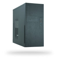 Chieftec HO-11B, Tower, PC, Schwarz, micro ATX, SECC, 14 cm