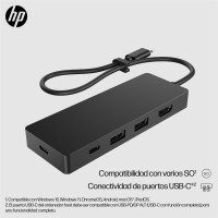 HP USB-C Reisehub G3, 116 mm, 41,9 mm, 14,5 mm, 64 g, 173...