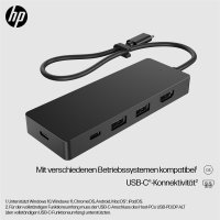 HP USB-C Reisehub G3, 116 mm, 41,9 mm, 14,5 mm, 64 g, 173...