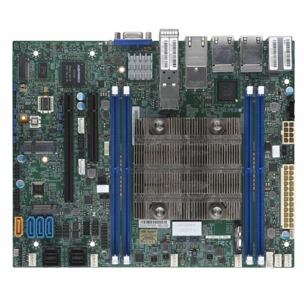 Supermicro MBD-X11SDV-16C-TP8F, Intel, Intel® Xeon® D, D-2100, DDR4-SDRAM, 768 GB, DIMM