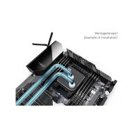 Alphacool Core 1 Black, Wasserblock, Messing, Kupfer, Schwarz, 1/4", 60 °C, 0,8 bar