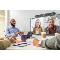 HP POLY Studio X52 Kamera mit TC10 Controller-Kit Kein Funk- oder Netzkabel GSA/TAA, Gruppen-Videokonferenzsystem, 4K Ultra HD, 60 fps, 5x, Weiß