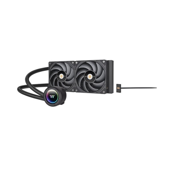 Thermaltake CL-W418-PL00BL-A, All-in-One-Flüssigkeitskühler, 12 cm, 70,8 cfm, Schwarz