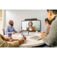 HP POLY Studio X52 All-in-One-Videoleiste Kein Funkmodul oder Netzkabel GSA/TAA, Gruppen-Videokonferenzsystem, 4K Ultra HD, 60 fps, 5x, Weiß