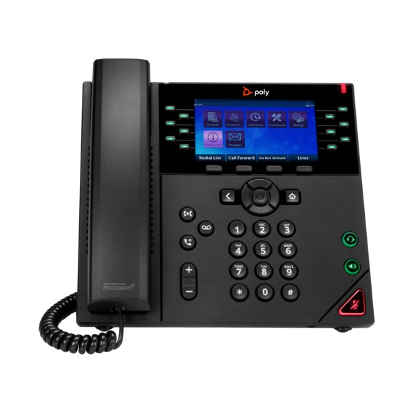 HP POLY OBi VVX 450 IP Telefon mit 12 Leitungen und PoE-fähig, IP-Telefon, Schwarz, Kabelgebundenes Mobilteil, 12 Zeilen, LED, 10,9 cm (4.3")