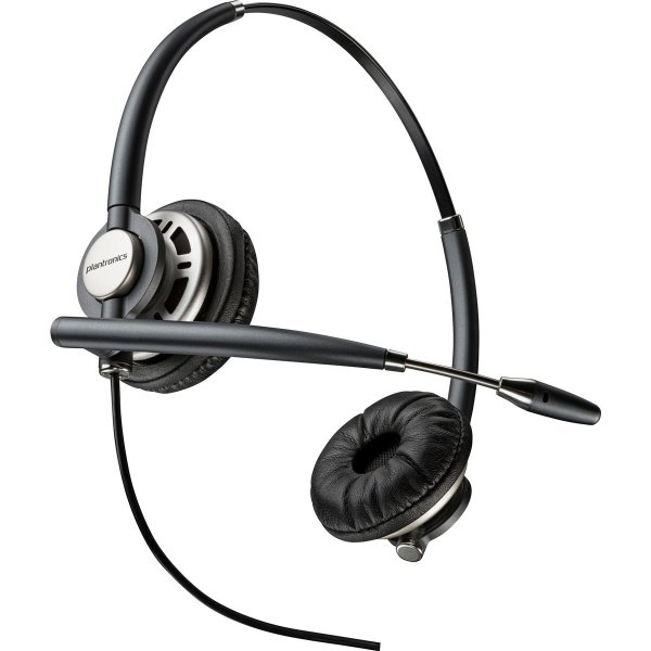 HP POLY EncorePro 720D Binaurales digitales Headset mit Quick Disconnect TAA, Kabelgebunden, Anrufe/Musik, Kopfhörer, Schwarz