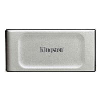 Kingston 500G Tragbare SSD XS2000, 500 GB, USB Typ-C, 3.2 Gen 2 (3.1 Gen 2), 2000 MB/s, Schwarz, Silber