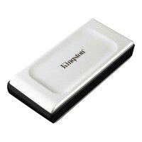 Kingston 500G Tragbare SSD XS2000, 500 GB, USB Typ-C, 3.2 Gen 2 (3.1 Gen 2), 2000 MB/s, Schwarz, Silber