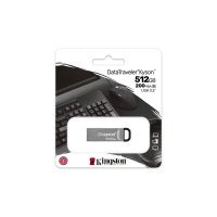 Kingston DataTraveler 512GB Kyson USB-Stick, 512 GB, USB Typ-A, 3.2 Gen 1 (3.1 Gen 1), 200 MB/s, Ohne Deckel, Silber