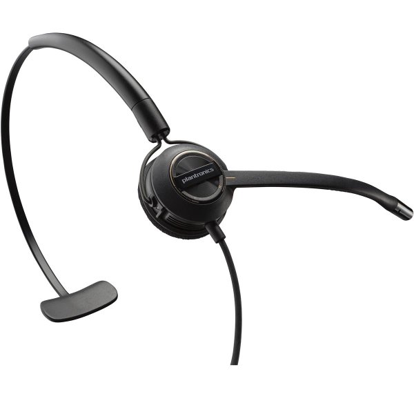 HP POLY EncorePro 540 Konvertierbares Headset + Quick Disconnect, Kabelgebunden, Anrufe/Musik, 32 g, Kopfhörer, Schwarz