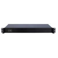 Inter-Tech IPC-K-126L, Rack, Server, Schwarz, Mini-ITX, Stahl, 1U