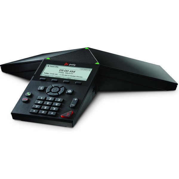 HP POLY Trio 8300 IP-Konferenztelefon und PoE-fähig, IP-Konferenztelefon, Schwarz, 8,89 cm (3.5"), G.711alaw, G.711ulaw, G.719, G.722, G.722.1, G.722.1C, G.729ab, OPUS, iLBC, Gigabit Ethernet, 10,100,1000 Mbit/s