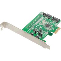 Dawicontrol DC-600E - SATA - Serial ATA II - Serial ATA III - 0 - 1 - JBOD - 5 Gbit/s - Marvell 88SE9128 - Windows 7 Home Premium - Windows 7 Home Premium x64 - Windows 7 Professional - Windows 7 Professional... - Halbe Höhe (Niedriges Profil)