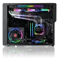 RAIJINTEK Ophion M Evo ALS, Midi Tower, PC, Schwarz, Transparent, micro ATX, Mini-ITX, Aluminium, Gehärtetes Glas, 8,2 cm